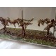 Décor de 3 ceps vignes vendangées 5cm haut (vendu à l'unité)