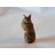 Hibou sur tronc d'arbre, 3,5cm haut