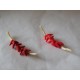 Tresse de piments rouges