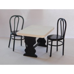 Table "bistrot" 3,5cm de haut