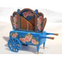 Orgue de Barbarie bleu 10cm de long