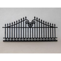 Grille noire modèle 1 (3,3cm au plus haut, 7,2cm de long)