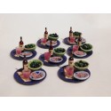 Plateau apéritif vin rouge 2,4cm diamètre (vendu à l'unité)