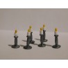1 Bougeoir avec bougie 1,8cm de haut