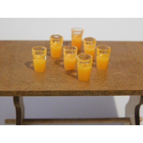 Verre de jus d'orange (1cm haut, vendu à l'unité)