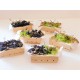 Cagette bois de raisins VERTS (5cm de long)