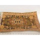 1 tapis fils tissés bordeaux et beiges 16,5cm sur 9,7cm