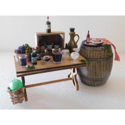 Table des vendanges,   13cm de long