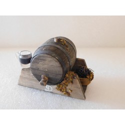 Tonneau de vin modèle 1,  7cm de long