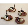 Planchette charcuterie, fromages, vin modèle 3