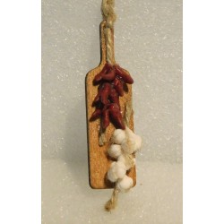 Planchette piments, aïl