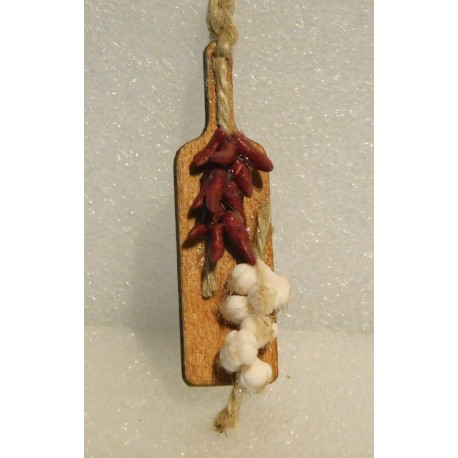 Planchette piments, aïl