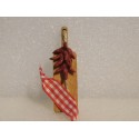 Planchette avec 1 tresse de piments