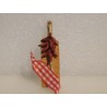 Planchette avec 1 tresse de piments