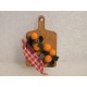 Planchette avec oranges 4cm de haut