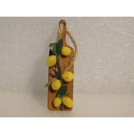 Planchette avec citrons 5cm de haut