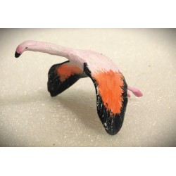 Flamant rose en vol
