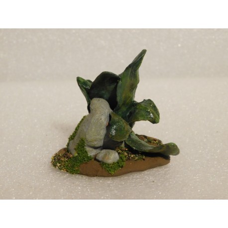 Décor pierres et agaves 4,5cm de haut