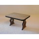 Table en bois de tilleul teinté