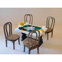 Ensemble partie de cartes, "noir/blanc"