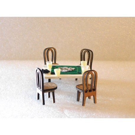 Ensemble partie de cartes, "noir/blanc"