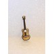Guitare en bois de tilleul  2,3cm de haut