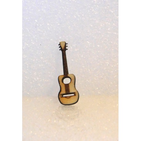 Guitare en bois de tilleul  2,3cm de haut