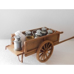 Charrette du livreur de lait 18,5cm de long