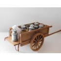 Charrette du livreur de lait 18,5cm de long
