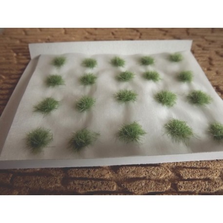 Plaque de touffes d'herbe couleur foncée 6mm