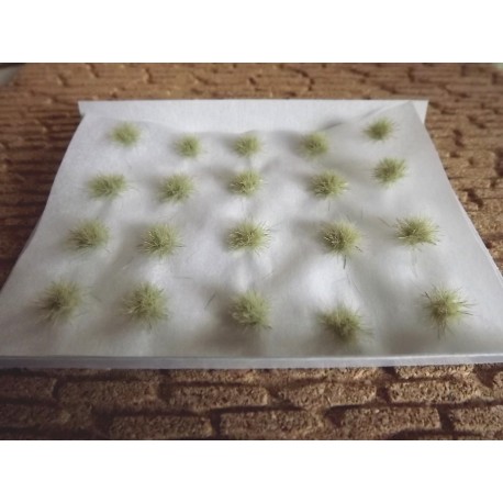 Plaque de touffes d'herbe couleur vert gris